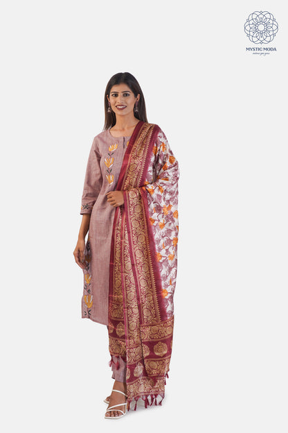 Khadi Cotton Three-Piece Suit