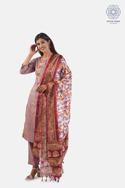 Khadi Cotton Three-Piece Suit