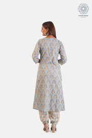 Women's Floral Print Kurta with Pants & Dupatta